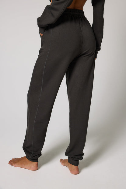 Pantalon de jogging Lounge-Luxe grande taille - Black Coffee