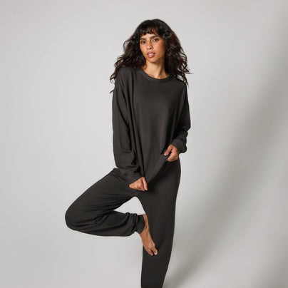 Pantalon de jogging Lounge-Luxe - Black Coffee