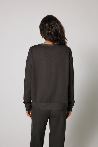 Sweat Lounge-Luxe grande taille - Black Coffee