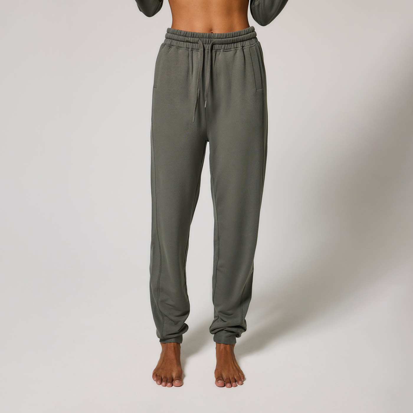 Pantalon de jogging Lounge-Luxe grande taille - Slate Green