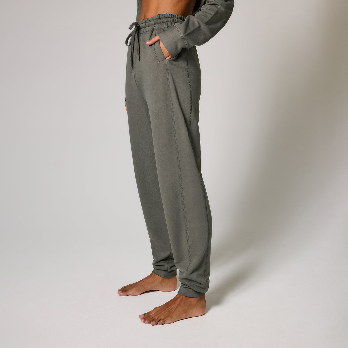 Pantalon de jogging Lounge-Luxe grande taille - Slate Green
