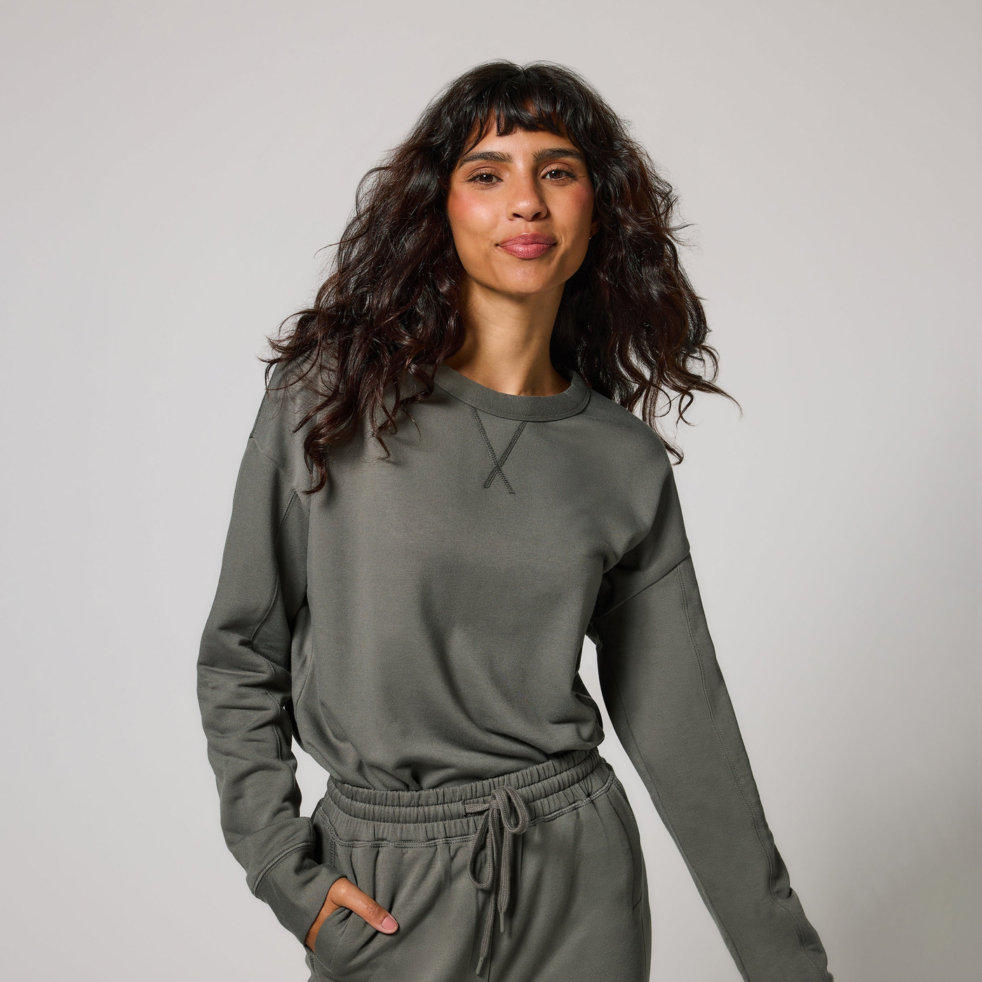 Sweat Lounge-Luxe grande taille - Slate Green