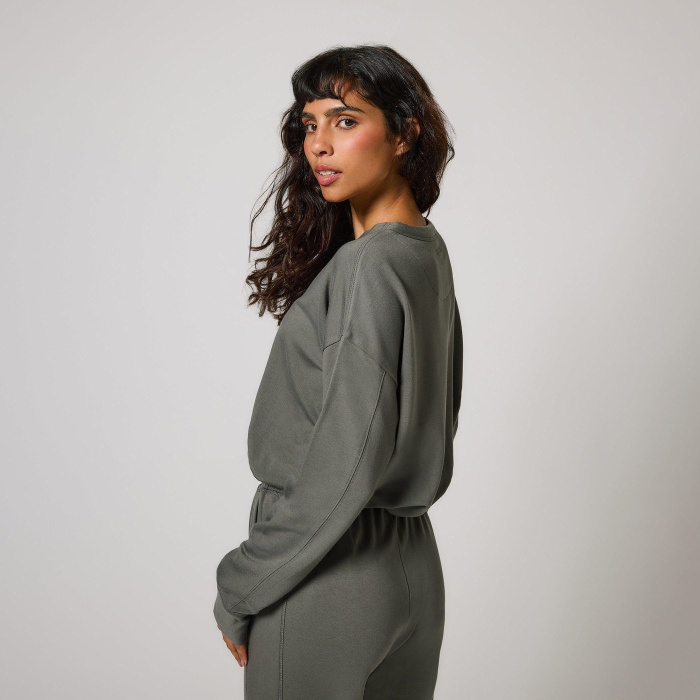 Sweat Lounge-Luxe grande taille - Slate Green