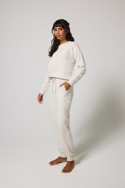 Sweat Lounge-Luxe - Vanilla Marl