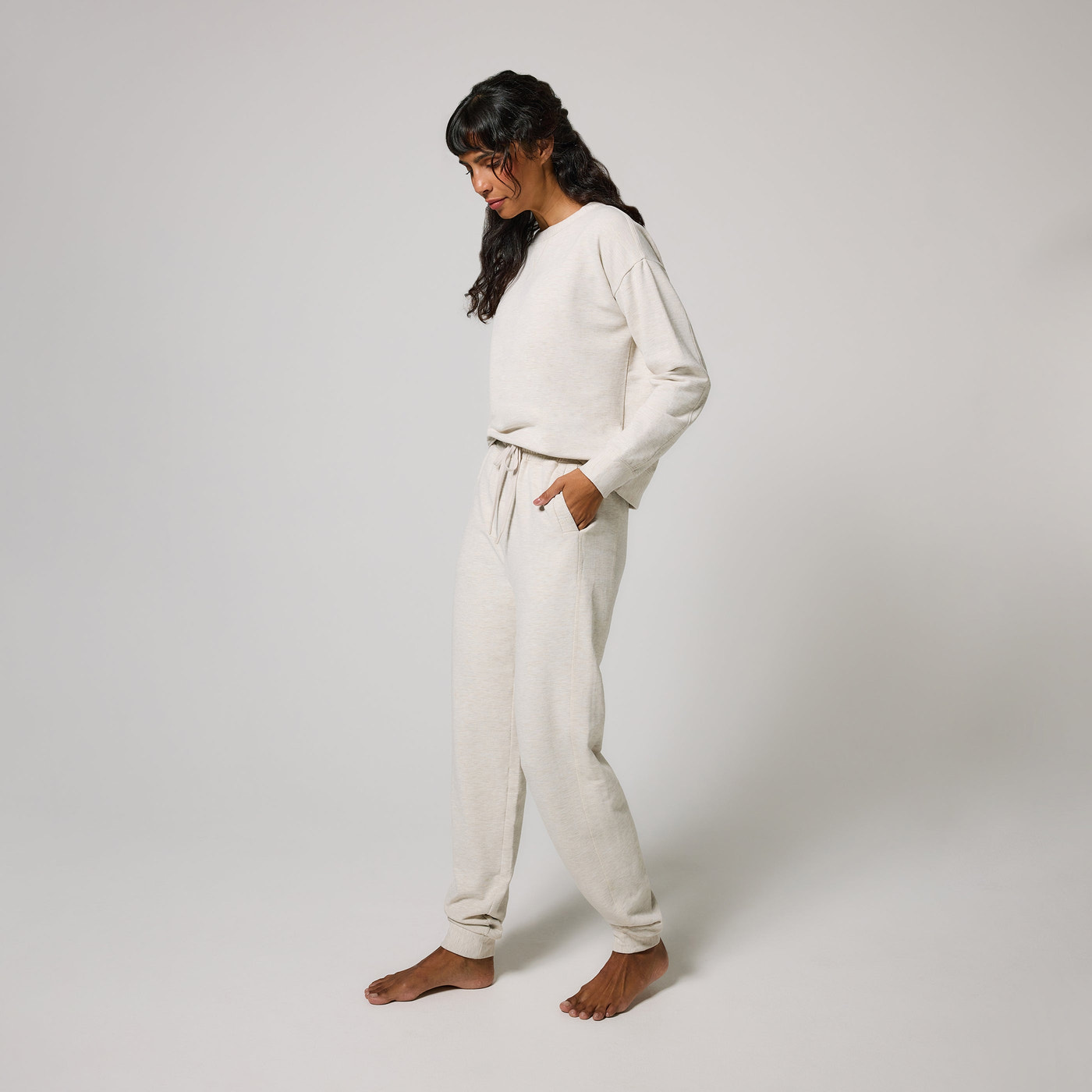 Pantalon de jogging Lounge-Luxe - Vanilla Marl