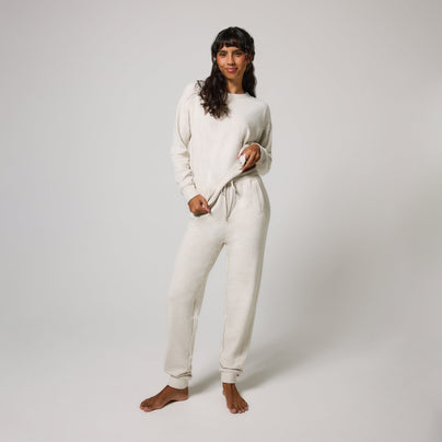 Pantalon de jogging Lounge-Luxe - Vanilla Marl
