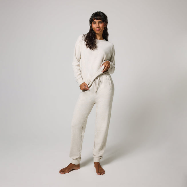 Pantalon de jogging Lounge-Luxe - Vanilla Marl