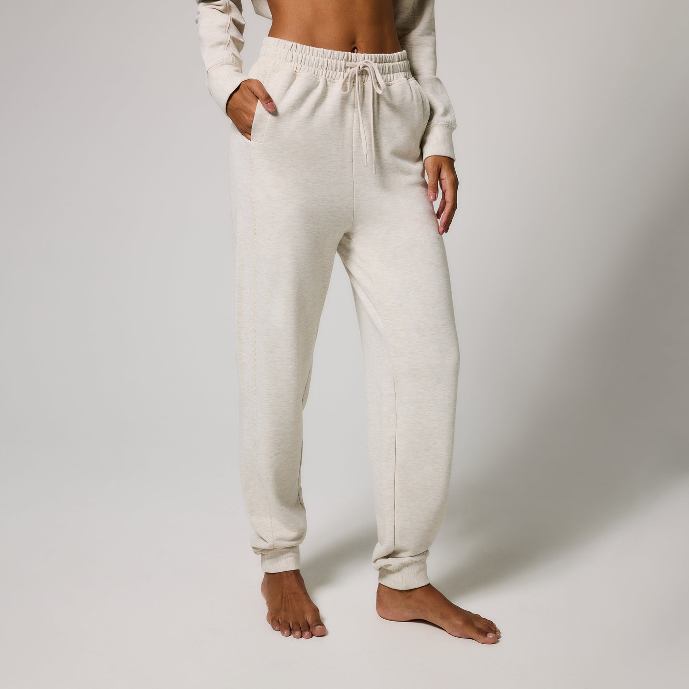 Pantalon de jogging Lounge-Luxe - Vanilla Marl