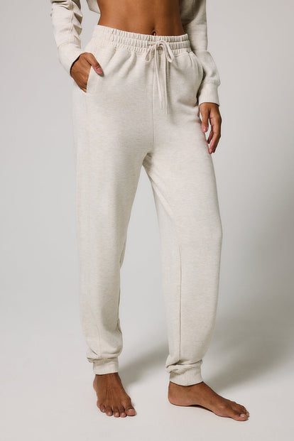 Pantalon de jogging Lounge-Luxe - Vanilla Marl