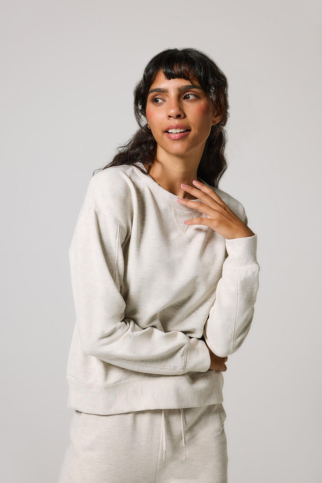 Sweat Lounge-Luxe - Vanilla Marl