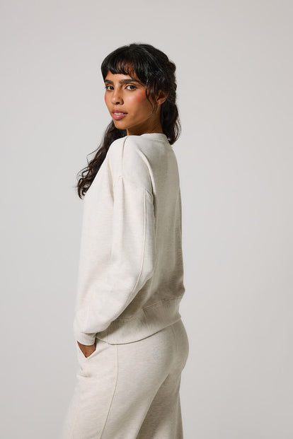 Sweat Lounge-Luxe - Vanilla Marl