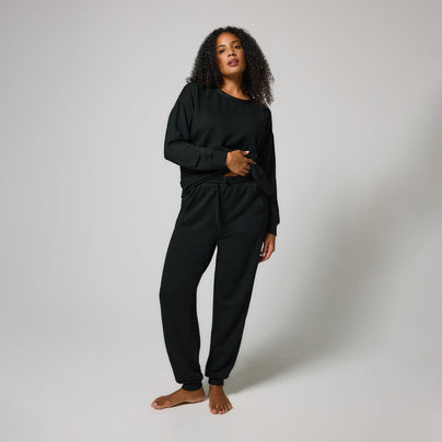 Pantalon de jogging Lounge-Luxe - Noir