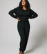 Pantalon de jogging Lounge-Luxe - Noir