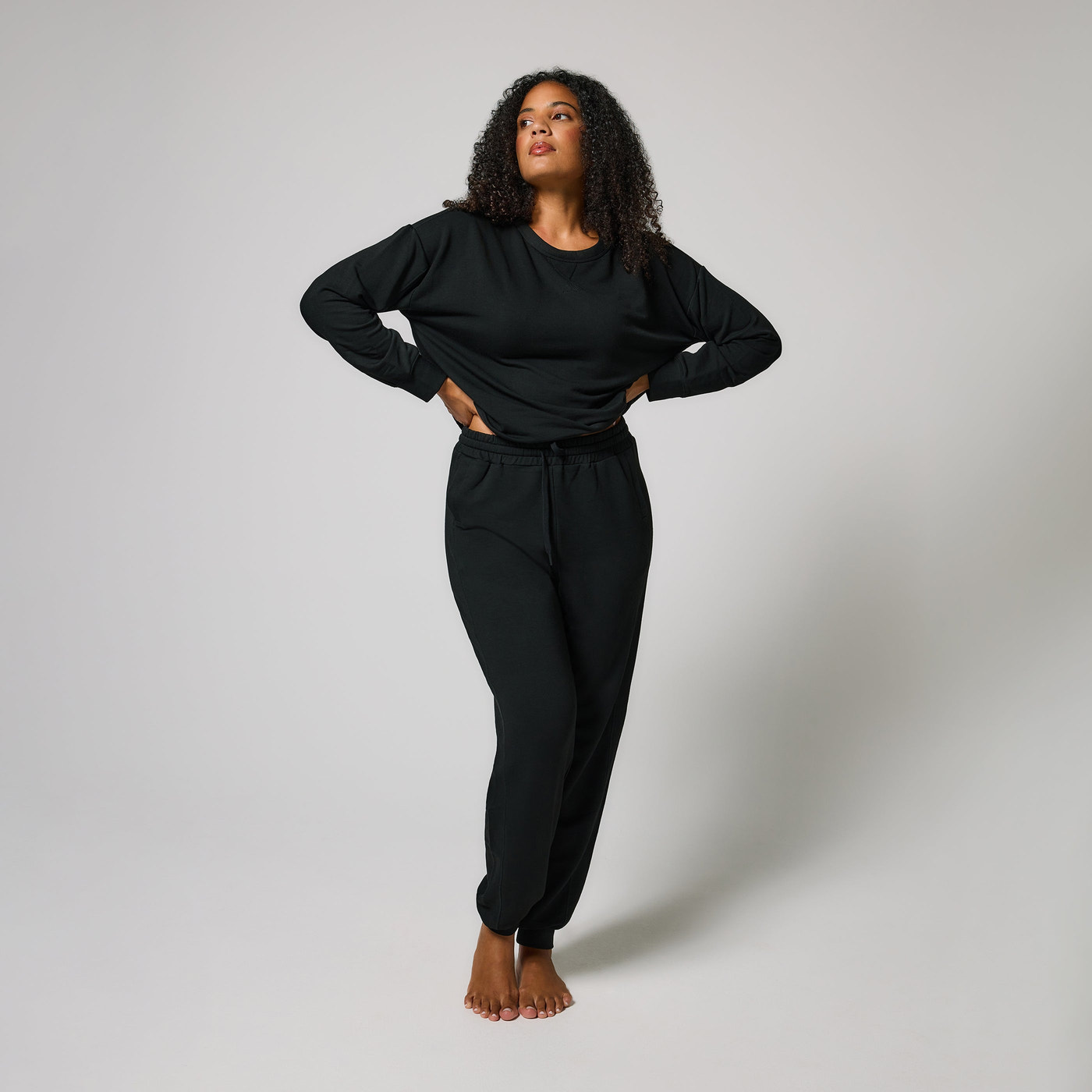 Pantalon de jogging Lounge-Luxe - Noir