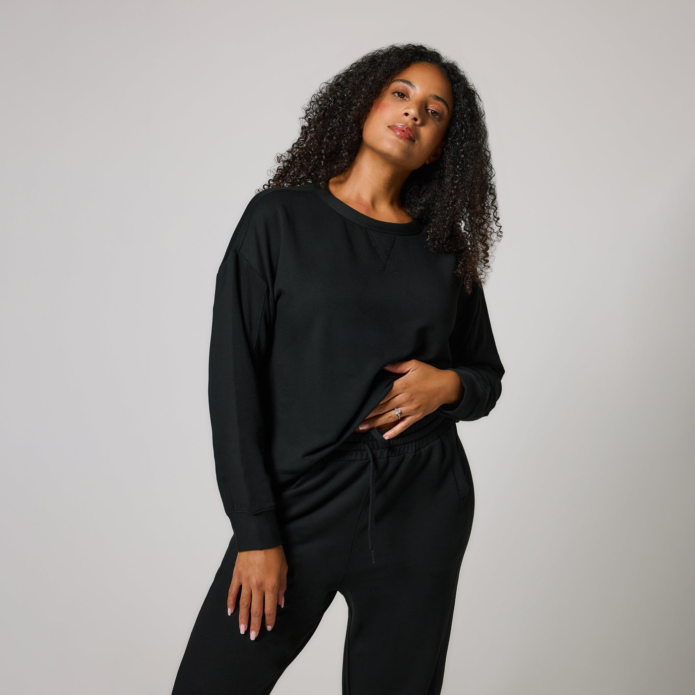 Pantalon de jogging Lounge-Luxe - Noir