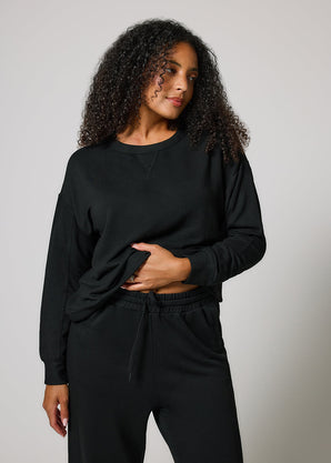 Pantalon de jogging Lounge-Luxe - Noir