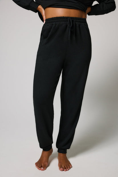 Pantalon de jogging Lounge-Luxe - Noir