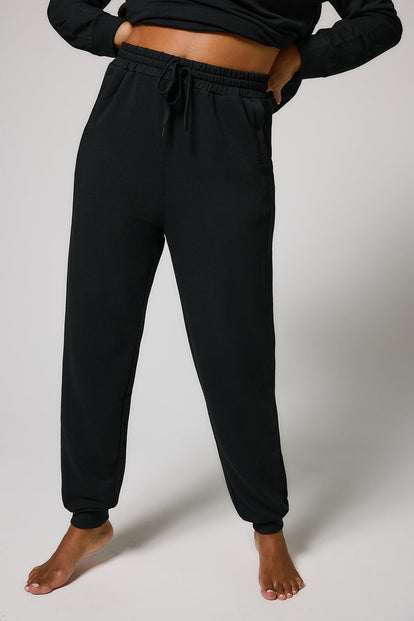 Pantalon de jogging Lounge-Luxe - Noir