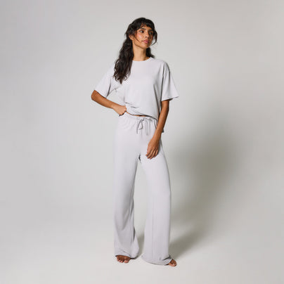 Ensemble lounge évasé tout doux - Gris