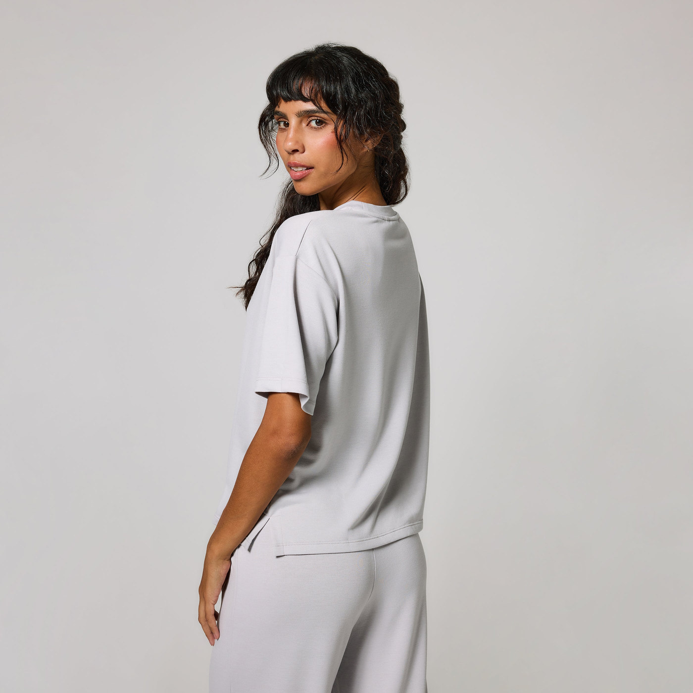 Ensemble lounge évasé tout doux - Gris