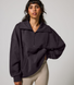 ALL SZN organique Pull Oversize avec Quart de Zip - Shadow Grey