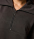 ALL SZN organique Pull Oversize avec Quart de Zip - Black Coffee