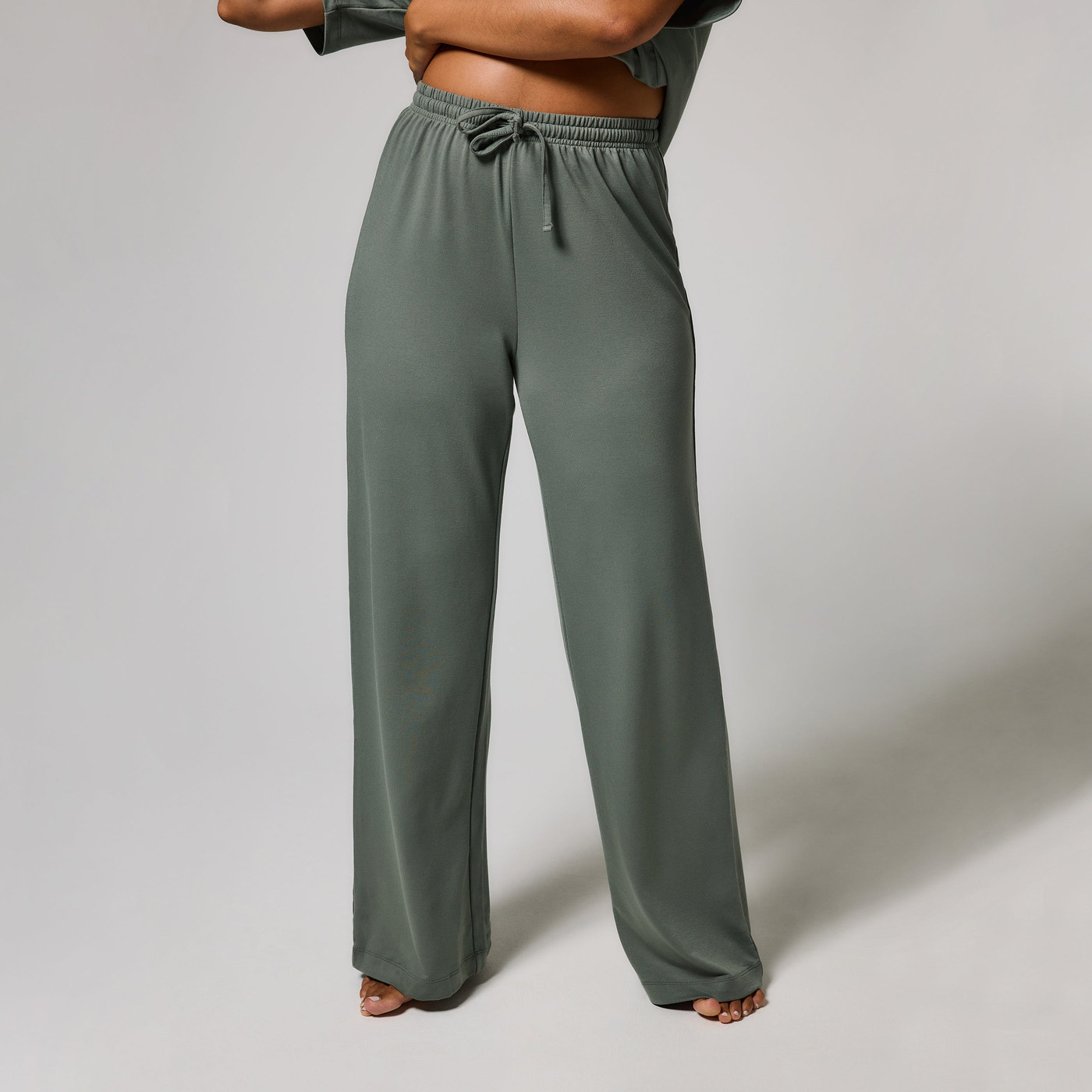Ensemble lounge évasé tout doux - Sage Green