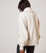 ALL SZN organique Pull Oversize avec Quart de Zip - Ecru
