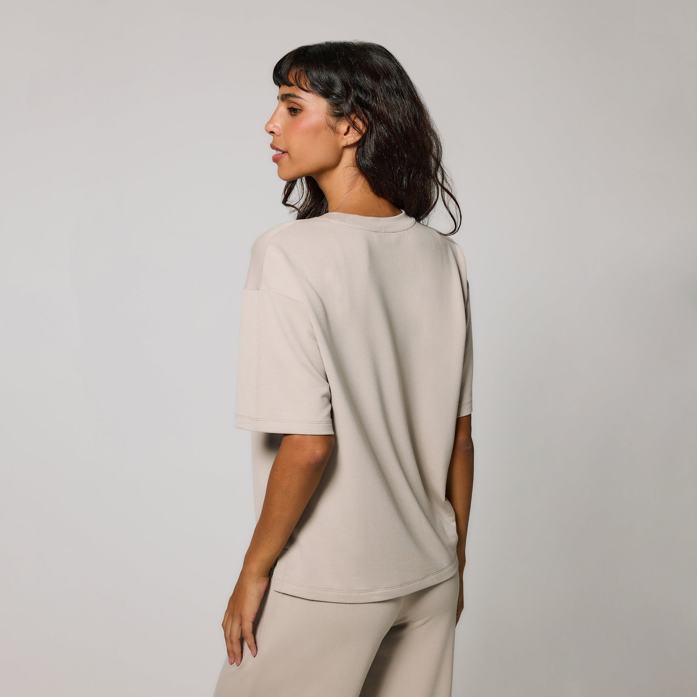 Ensemble lounge évasé tout doux - Oatmeal Beige