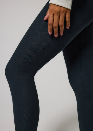 Legging doublé polaire épais - Vintage Navy