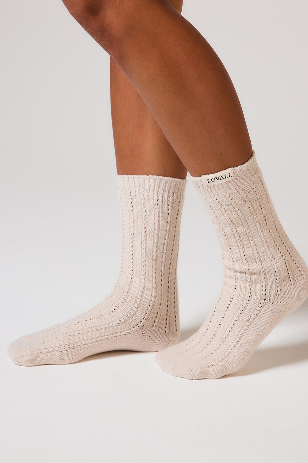 Chaussettes tricotées - Beige