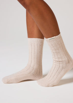 Chaussettes Tricotées - Beige
