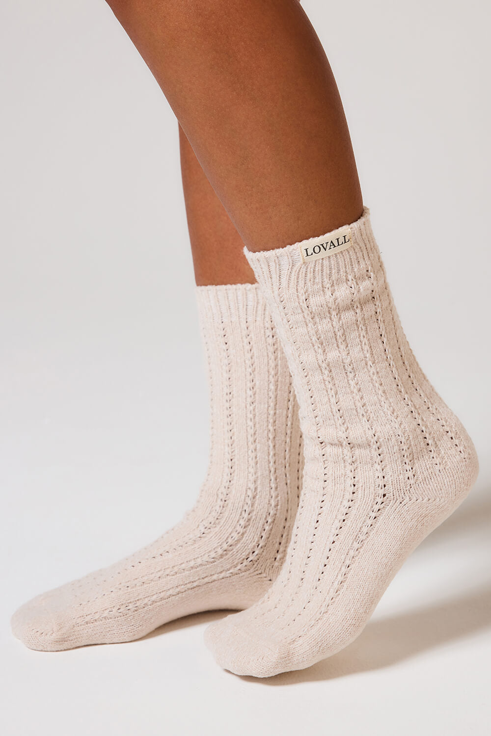 Chaussettes tricotées - Beige