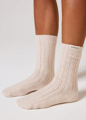 Chaussettes Tricotées - Beige
