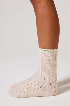 Chaussettes tricotées - Beige