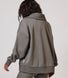 ALL SZN organique Pull Oversize avec Quart de Zip - Slate Green