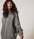 ALL SZN organique Pull Oversize avec Quart de Zip - Slate Green