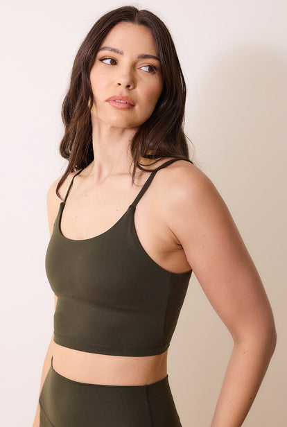 Brassière de sport grande taille 24/7 Revitalise - Deep Olive