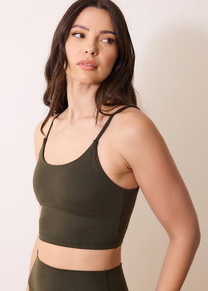 Brassière de sport grande taille 24/7 Revitalise - Deep Olive