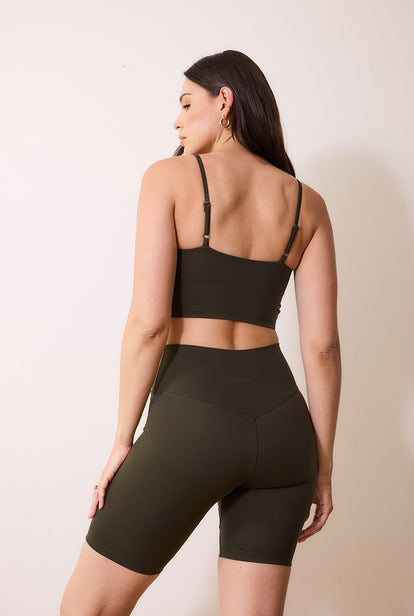 Brassière de sport grande taille 24/7 Revitalise - Deep Olive