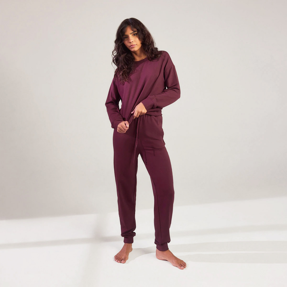 Pantalon de jogging Luxe Lounge - Cerise Foncé