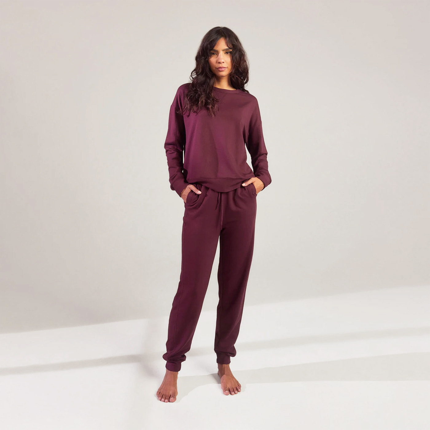 Pantalon de jogging Luxe Lounge - Cerise Foncé
