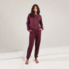 Sweat-shirt Luxe Lounge - Cerise Foncé