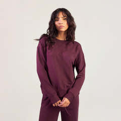 Sweat-shirt Luxe Lounge - Cerise Foncé
