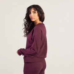 Sweat-shirt Luxe Lounge - Cerise Foncé