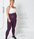 Legging de sport de grossesse Focus - Mulberry Plum