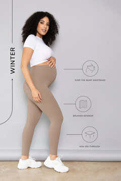 Legging de maternité hivernal de tous les jours - Pierre