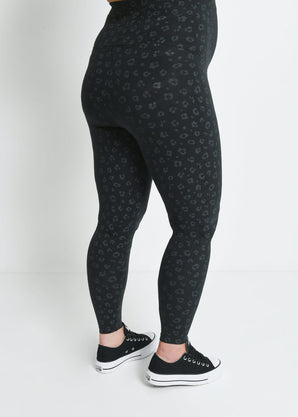 Legging de grossesse Everyday - Noir Animal Print