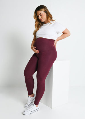 Legging léger de grossesse Everyday - Burgunder