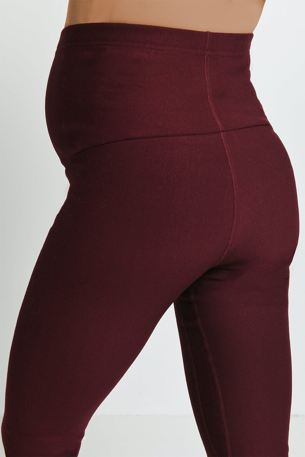 Legging de grossesse d'hiver de tous les jours - Bordeaux